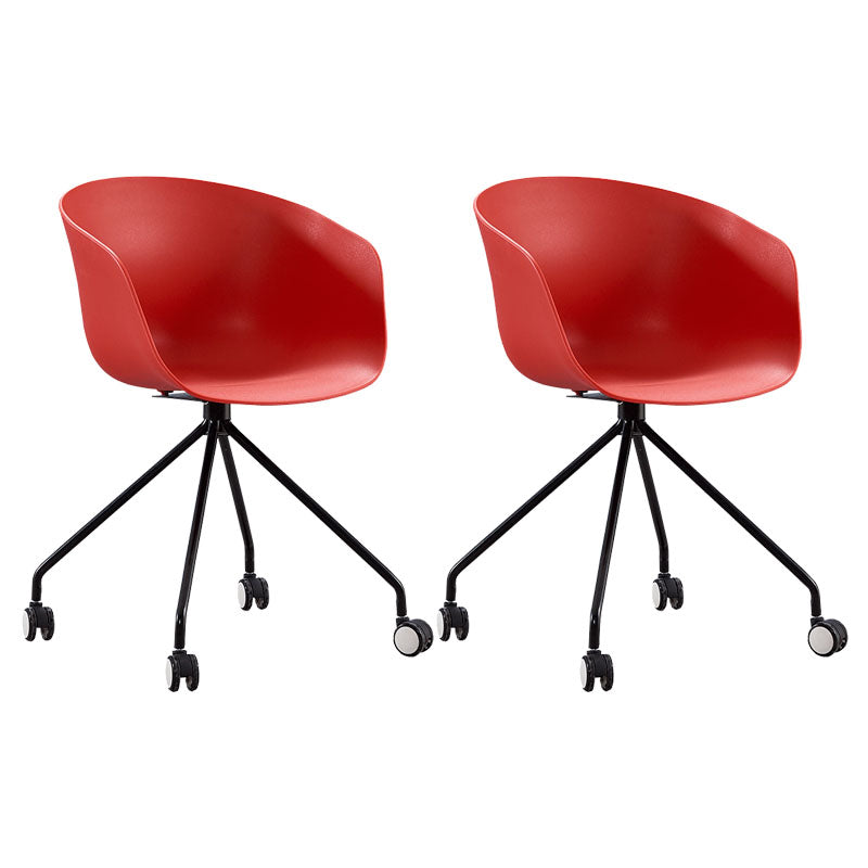 Final mate plástico del sillón trasero sólido del eslabón giratorio moderno que cena la silla