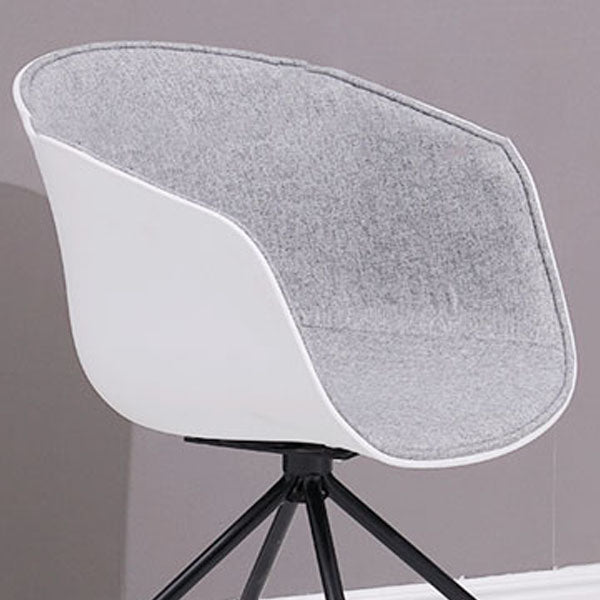 Final mate plástico del sillón trasero sólido del eslabón giratorio moderno que cena la silla