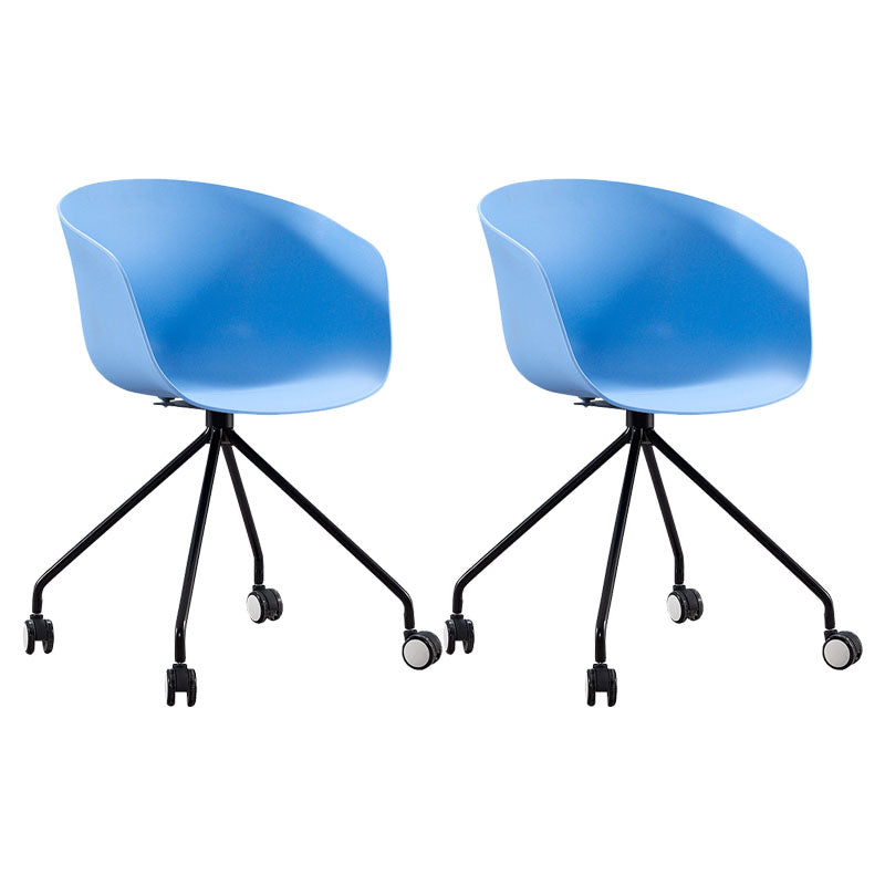 Final mate plástico del sillón trasero sólido del eslabón giratorio moderno que cena la silla