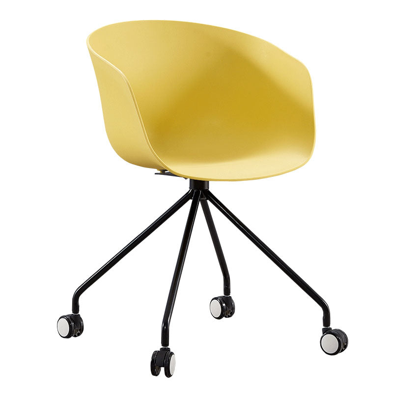 Final mate plástico del sillón trasero sólido del eslabón giratorio moderno que cena la silla