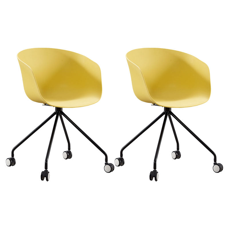 Final mate plástico del sillón trasero sólido del eslabón giratorio moderno que cena la silla