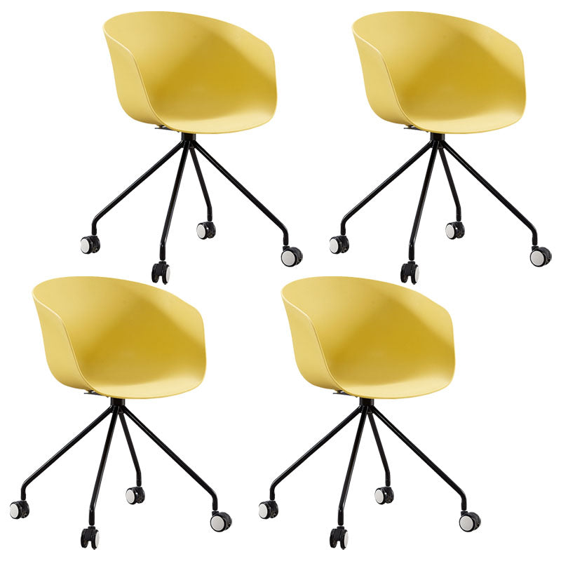Final mate plástico del sillón trasero sólido del eslabón giratorio moderno que cena la silla