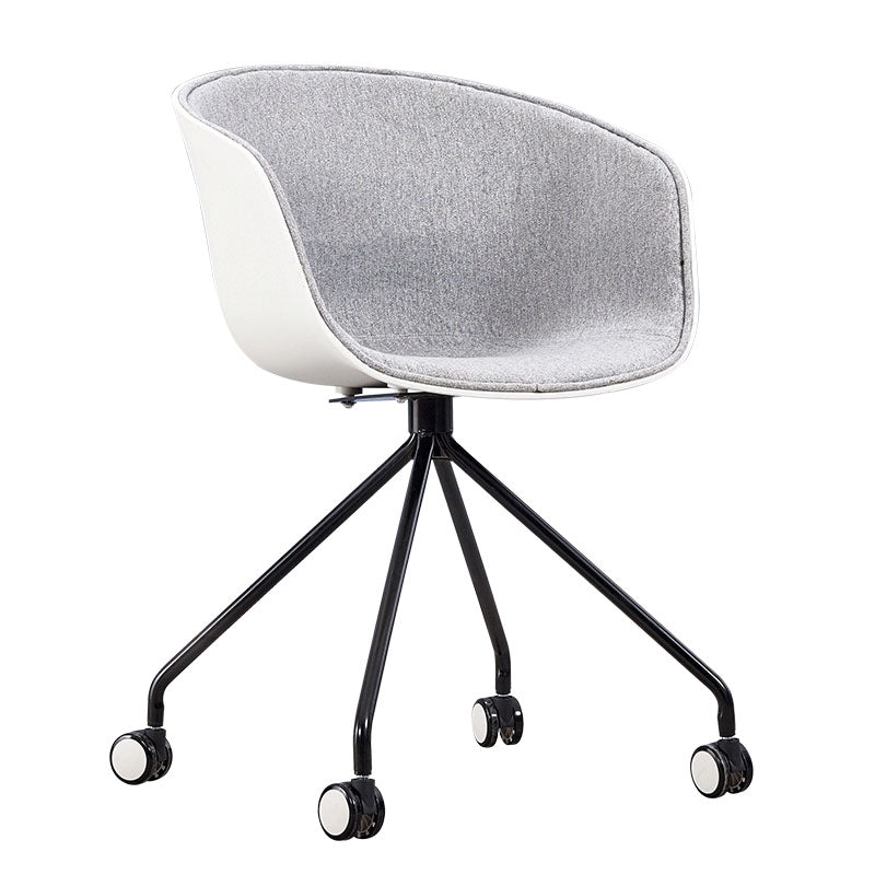 Final mate plástico del sillón trasero sólido del eslabón giratorio moderno que cena la silla