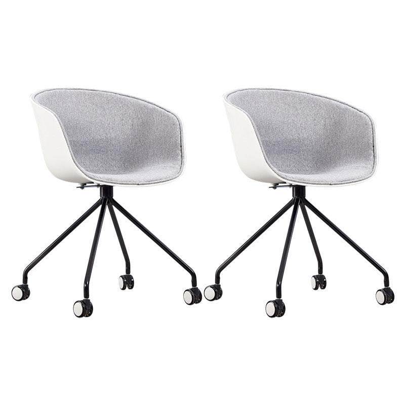 Final mate plástico del sillón trasero sólido del eslabón giratorio moderno que cena la silla