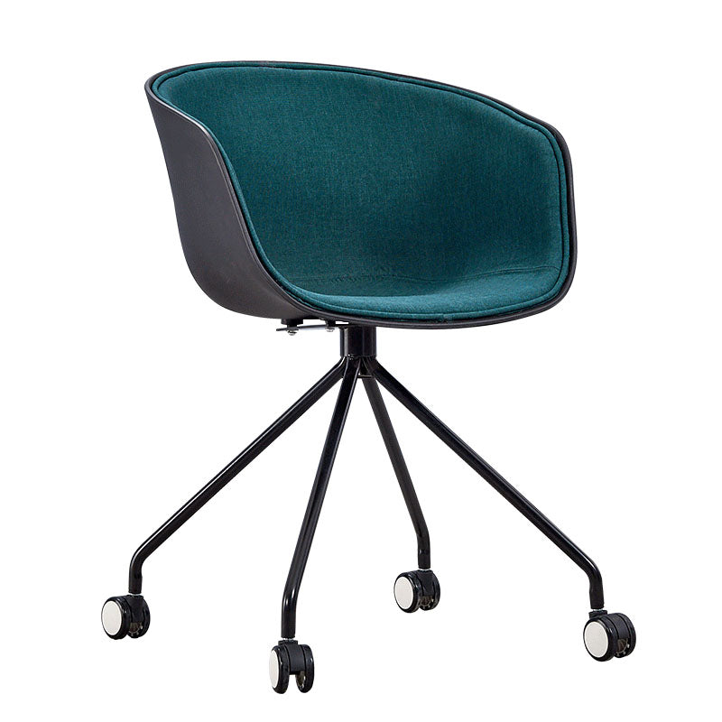 Final mate plástico del sillón trasero sólido del eslabón giratorio moderno que cena la silla