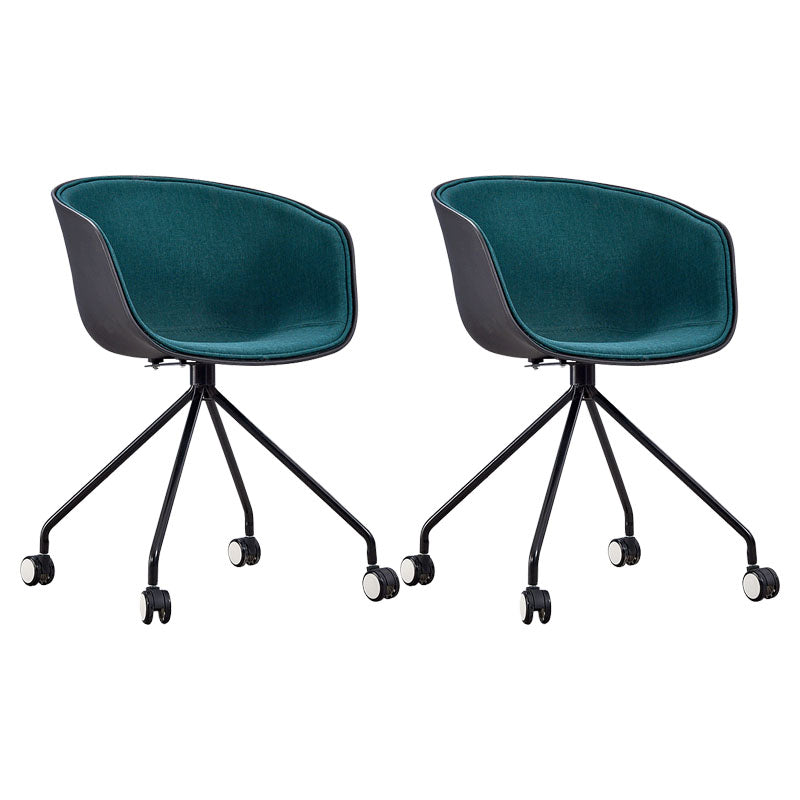 Final mate plástico del sillón trasero sólido del eslabón giratorio moderno que cena la silla