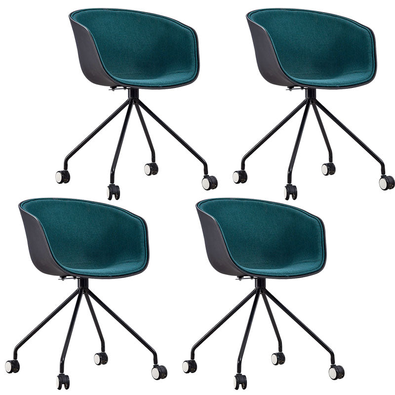 Final mate plástico del sillón trasero sólido del eslabón giratorio moderno que cena la silla