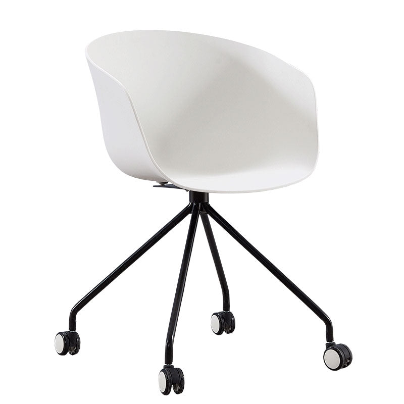 Final mate plástico del sillón trasero sólido del eslabón giratorio moderno que cena la silla