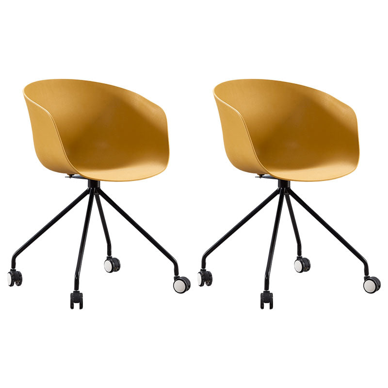 Final mate plástico del sillón trasero sólido del eslabón giratorio moderno que cena la silla