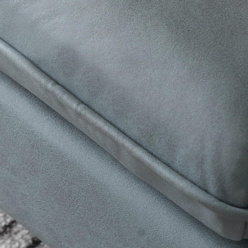Modern Standard Faux Leather Sofa 3 Seater Square Arm Sofa for Living Room