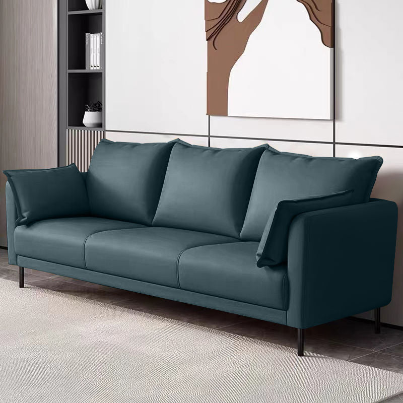 Standaard losse achterste vierkante arm loveseat faux lederen vlekbestendige settnee meubels