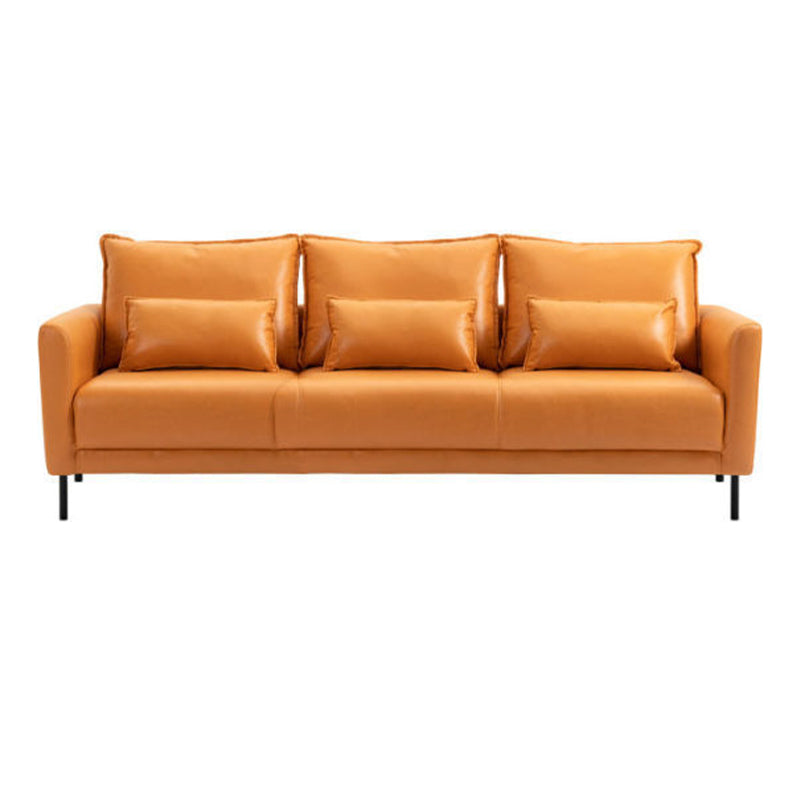 Standaard losse achterste vierkante arm loveseat faux lederen vlekbestendige settnee meubels