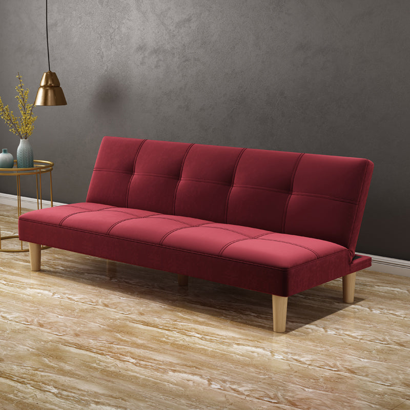 Velvet de Spedinger escandinavo/Sofá de tela 47.24 "/64.96" /70.08 "Cama de sofá sin brazo ancho