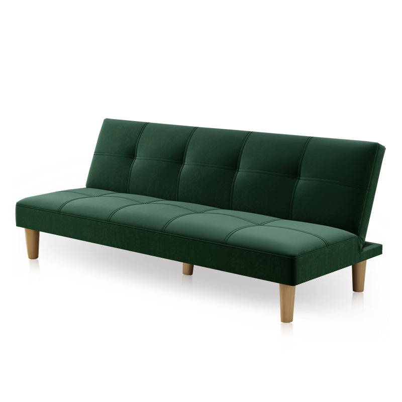 Velvet de Spedinger escandinavo/Sofá de tela 47.24 "/64.96" /70.08 "Cama de sofá sin brazo ancho