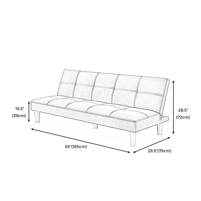 Velvet de Spedinger escandinavo/Sofá de tela 47.24 "/64.96" /70.08 "Cama de sofá sin brazo ancho