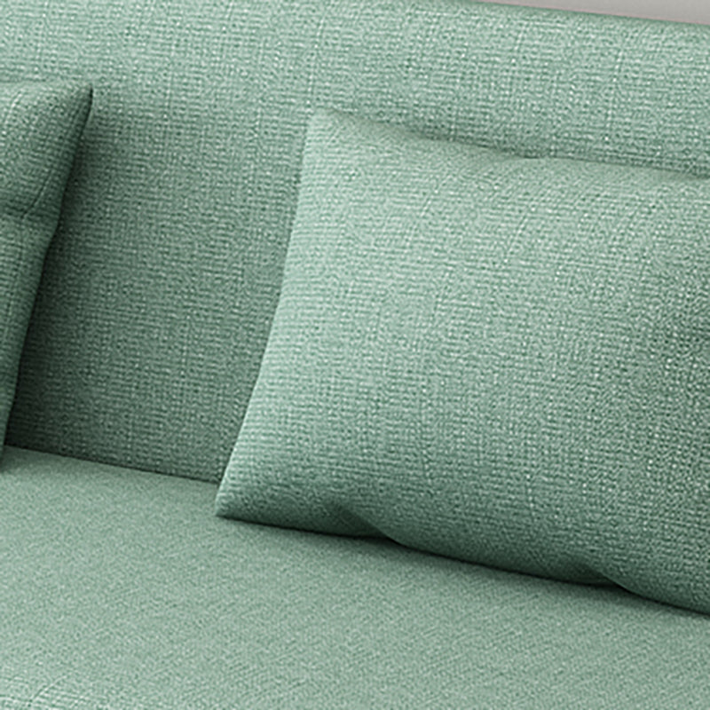 Square Arm Split Back Nordic Fabric 3-seat Sofa Spleeper Sofa 28.74" D x 35.43" H