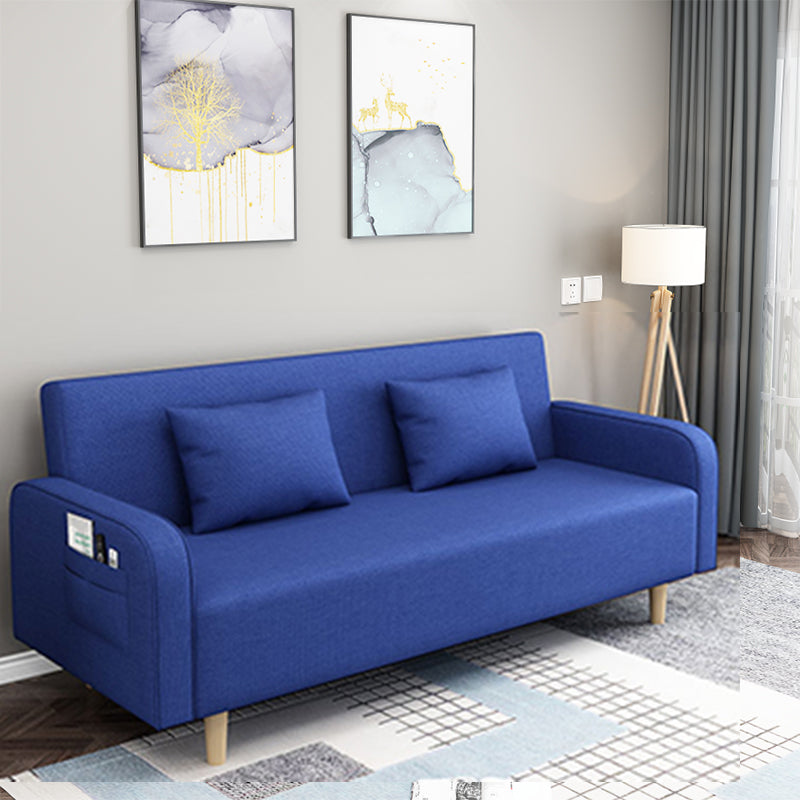 Square Arm Split Back Nordic Fabric 3-seat Sofa Spleeper Sofa 28.74" D x 35.43" H