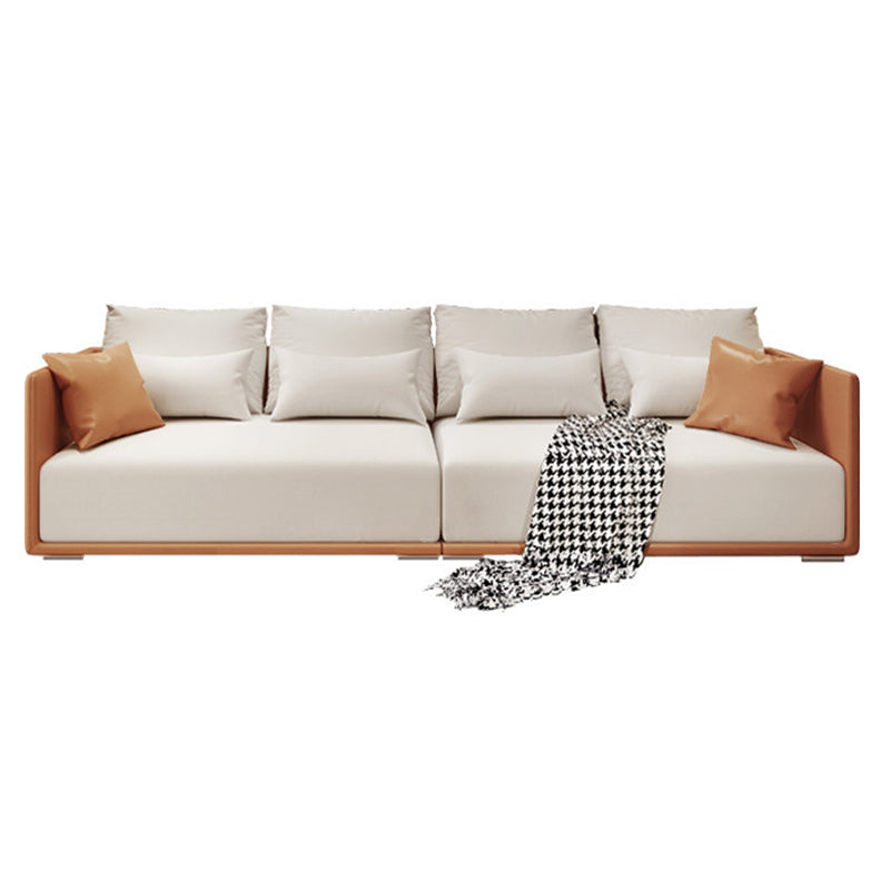 Modern Style with Pillow Back Latex/sponge Seat Filled Dark Blue/orange/army Green Sofa