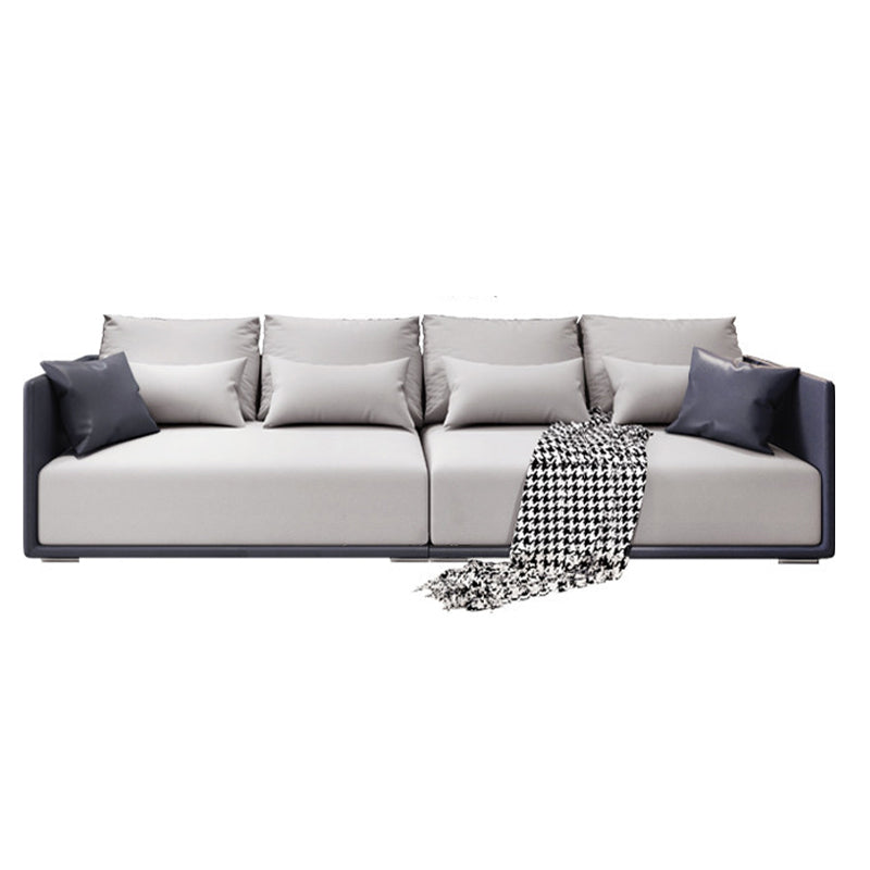 Modern Style with Pillow Back Latex/sponge Seat Filled Dark Blue/orange/army Green Sofa