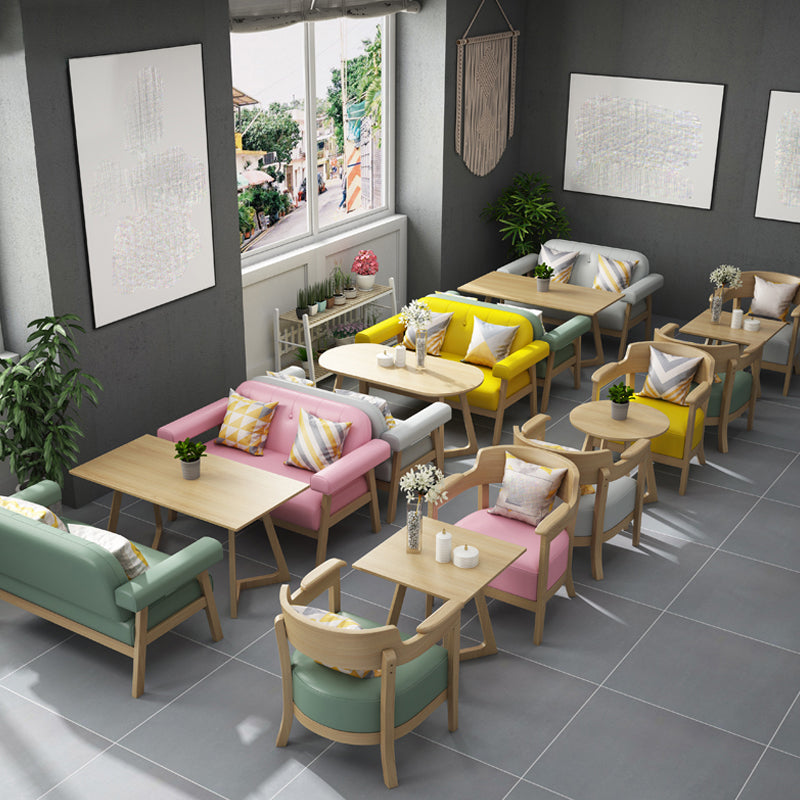 Modernes loses Sofa Rücken mit Kissenobergrenze oder Quadratarmsofa für das Restaurant
