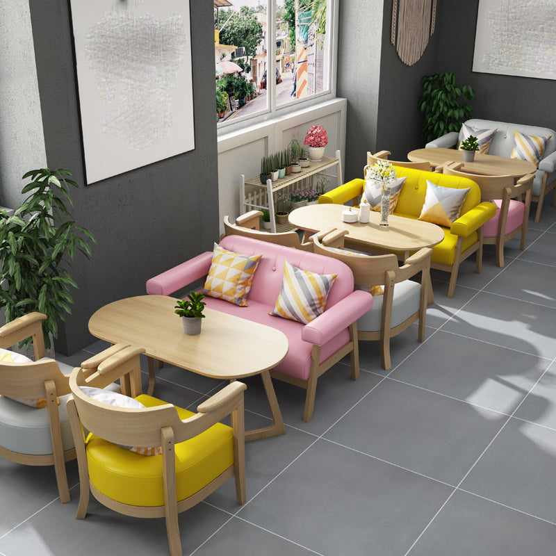 Modernes loses Sofa Rücken mit Kissenobergrenze oder Quadratarmsofa für das Restaurant