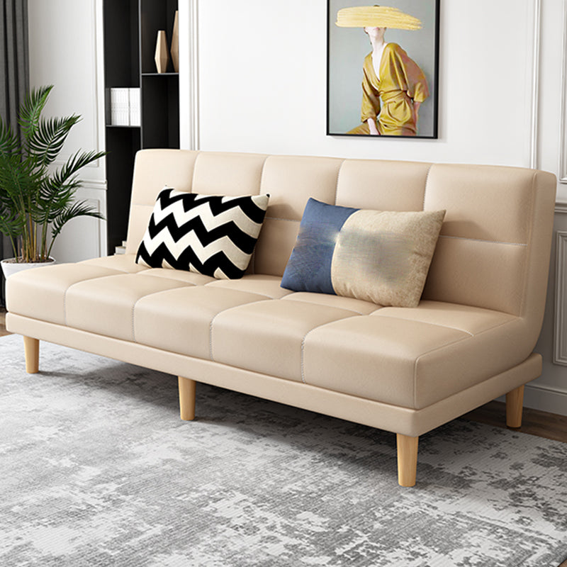 Contemporary Armless Standard Sofa Bed Dual Purpose Sofa for Living Room