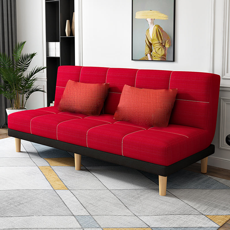 Contemporary Armless Standard Sofa Bed Dual Purpose Sofa for Living Room
