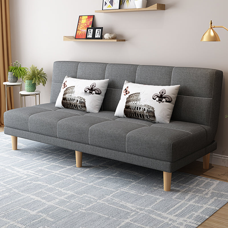Contemporary Armless Standard Sofa Bed Dual Purpose Sofa for Living Room