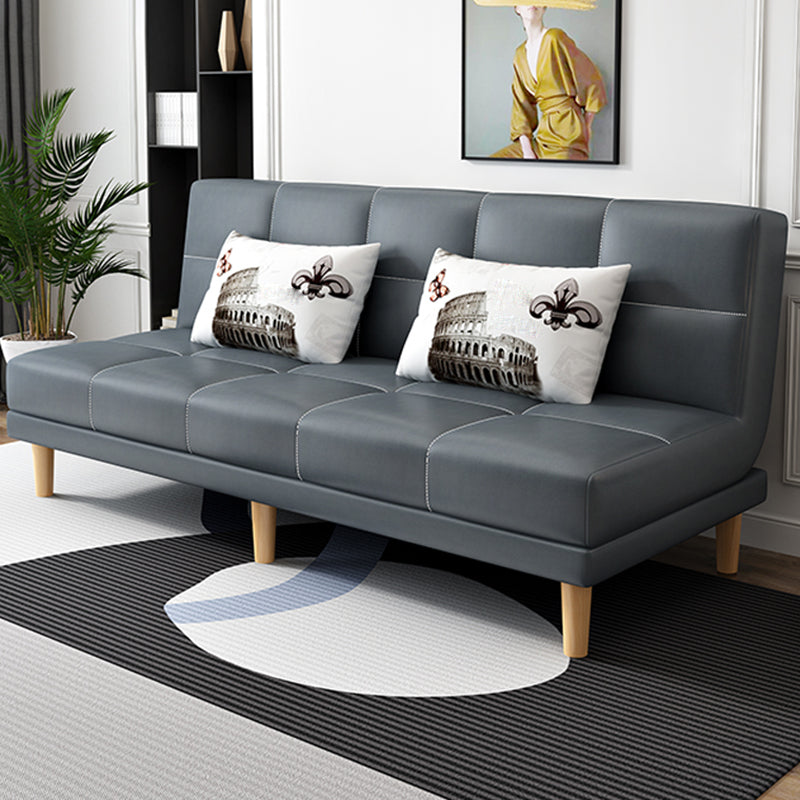 Contemporary Armless Standard Sofa Bed Dual Purpose Sofa for Living Room