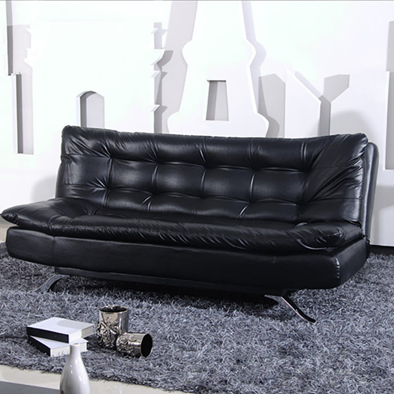 Armless Sofa Chaise Square Seating Settee for Living Room Bonus Room