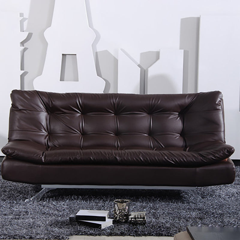 Armless Sofa Chaise Square Seating Settee for Living Room Bonus Room