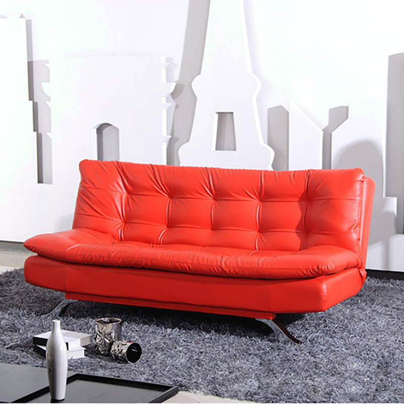 Armless Sofa Chaise Square Seating Settee for Living Room Bonus Room