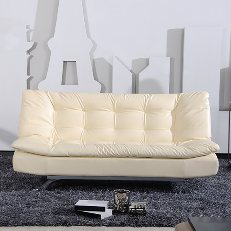 Armless Sofa Chaise Square Seating Settee for Living Room Bonus Room
