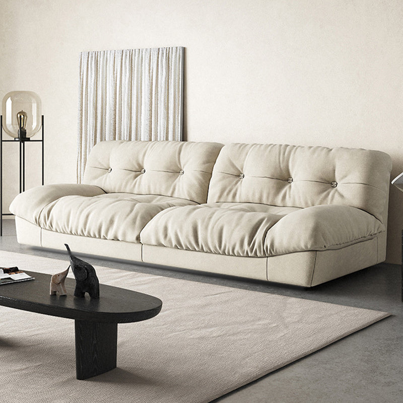 Clump Back Latex/Down Dhinholstery Pieched Tech Matte Tech Implessato divano bianco sporco