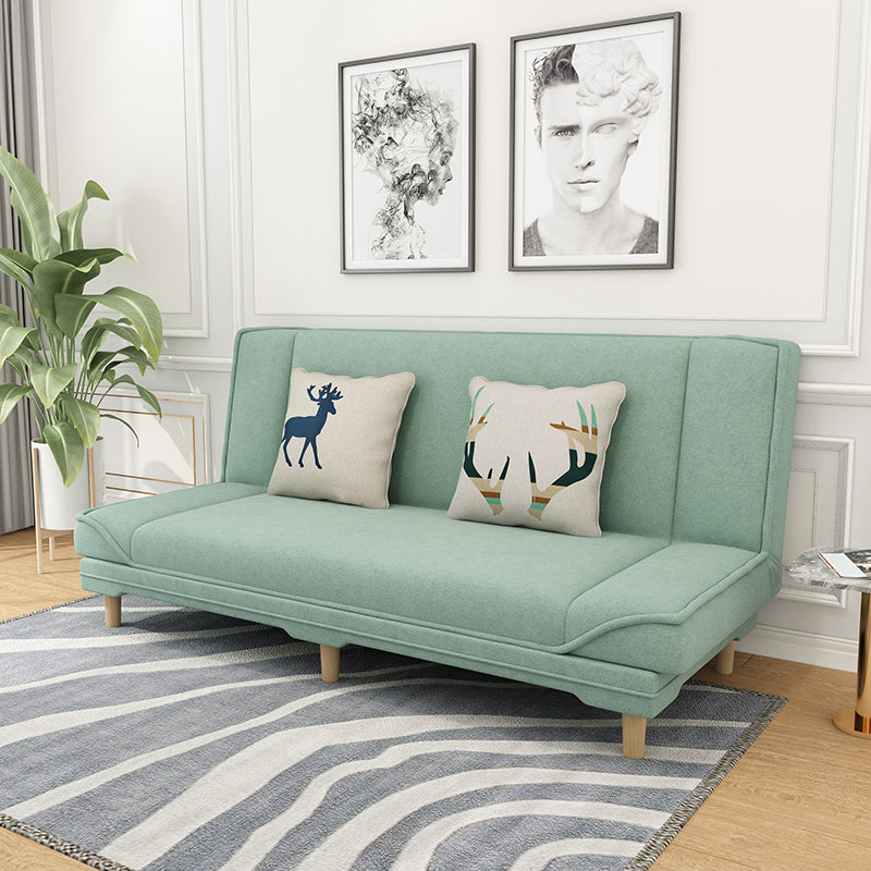 Eigentijdse stoffen armloze standaard bank bed met dubbele doeleinden voor woonkamer