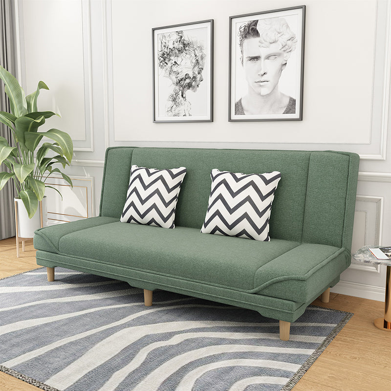 Eigentijdse stoffen armloze standaard bank bed met dubbele doeleinden voor woonkamer