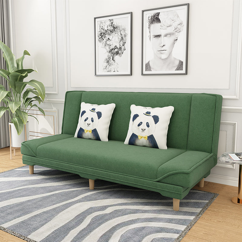 Eigentijdse stoffen armloze standaard bank bed met dubbele doeleinden voor woonkamer