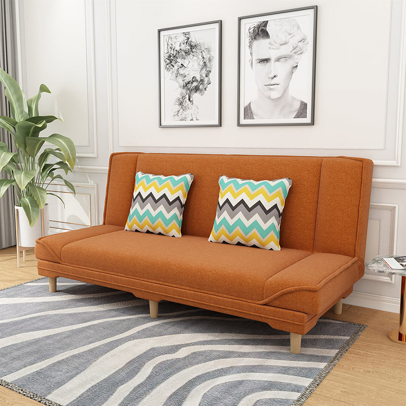 Eigentijdse stoffen armloze standaard bank bed met dubbele doeleinden voor woonkamer