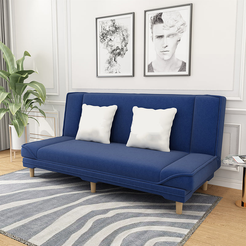 Eigentijdse stoffen armloze standaard bank bed met dubbele doeleinden voor woonkamer