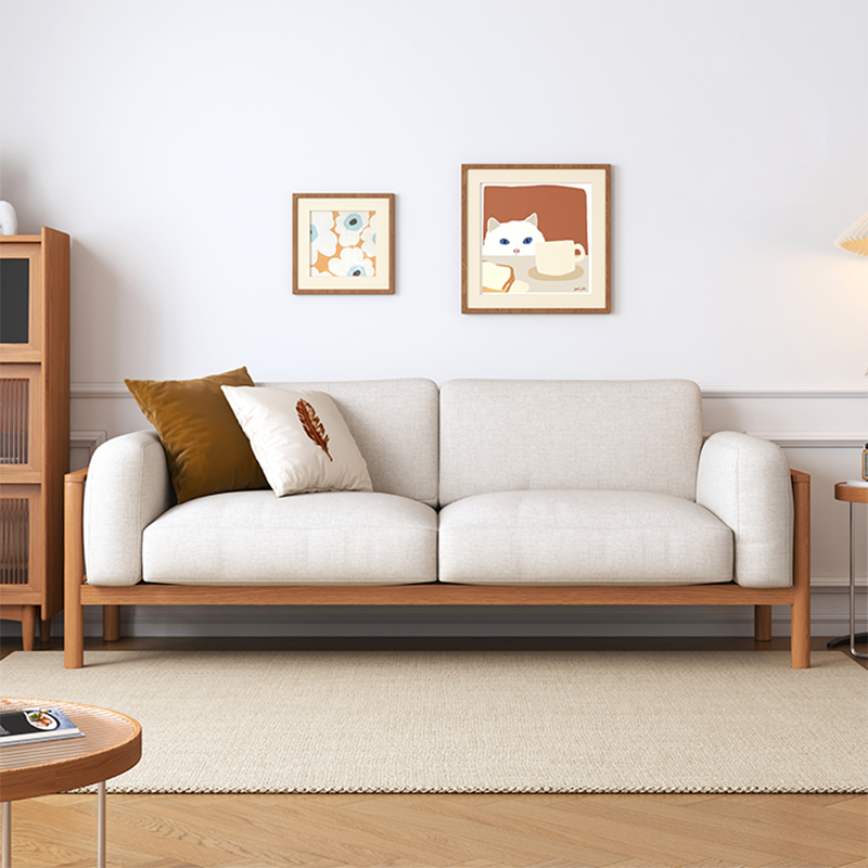Divano posteriore sciolto in tessuto 32,68 "D x 59/66.93/78.74" W x 32.26 "divano a braccio quadrato H