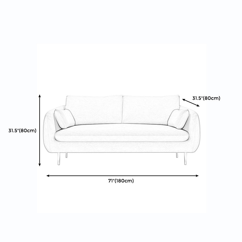 Modernism Standard 4 Legs Sofa Square Arm Sofa for Living Room