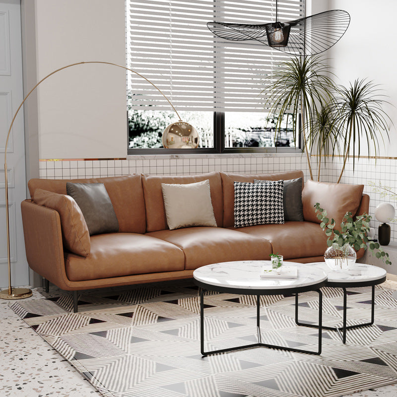 Sofá de brazo de esmoquio de 3/4 de asiento de modernismo para sala de estar para sala de estar