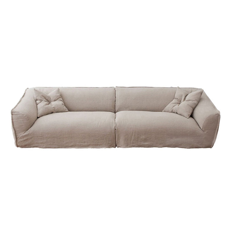 Divano moderno di lino da 38,5 "W divano braccio top cuscino per soggiorno