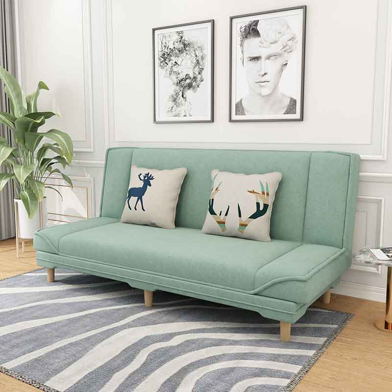 Cabrio Armless Sofa 48 "W Modernes Sofa mit Baumwollmischung für Wohnzimmer