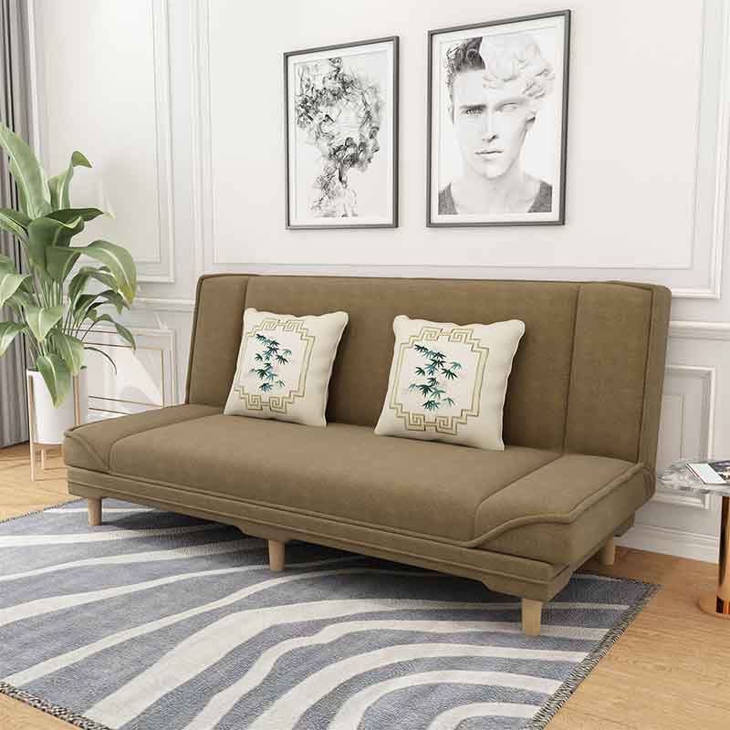 Cabrio Armless Sofa 48 "W Modernes Sofa mit Baumwollmischung für Wohnzimmer