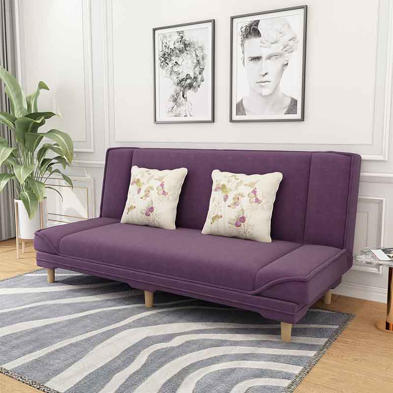 Cabrio Armless Sofa 48 "W Modernes Sofa mit Baumwollmischung für Wohnzimmer