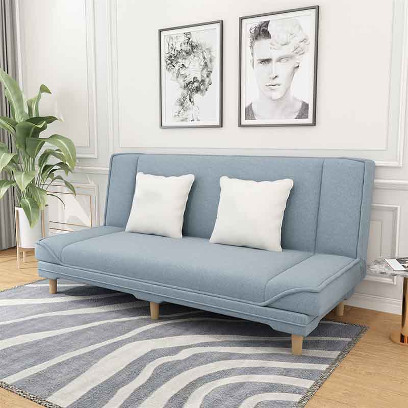 Cabrio Armless Sofa 48 "W Modernes Sofa mit Baumwollmischung für Wohnzimmer