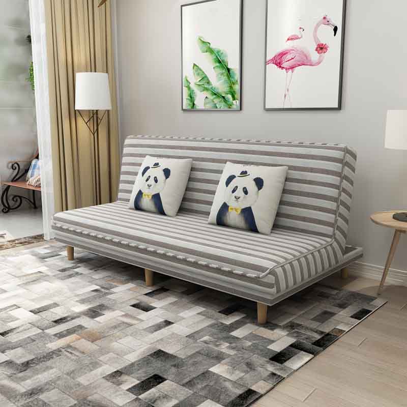 Cabrio Armless Sofa 48 "W Modernes Sofa mit Baumwollmischung für Wohnzimmer