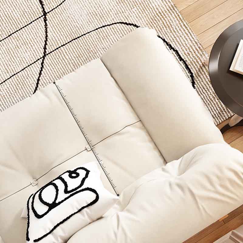 Canapé moderne tufté sans bras 35 "w canapé arrière lâche pour le salon