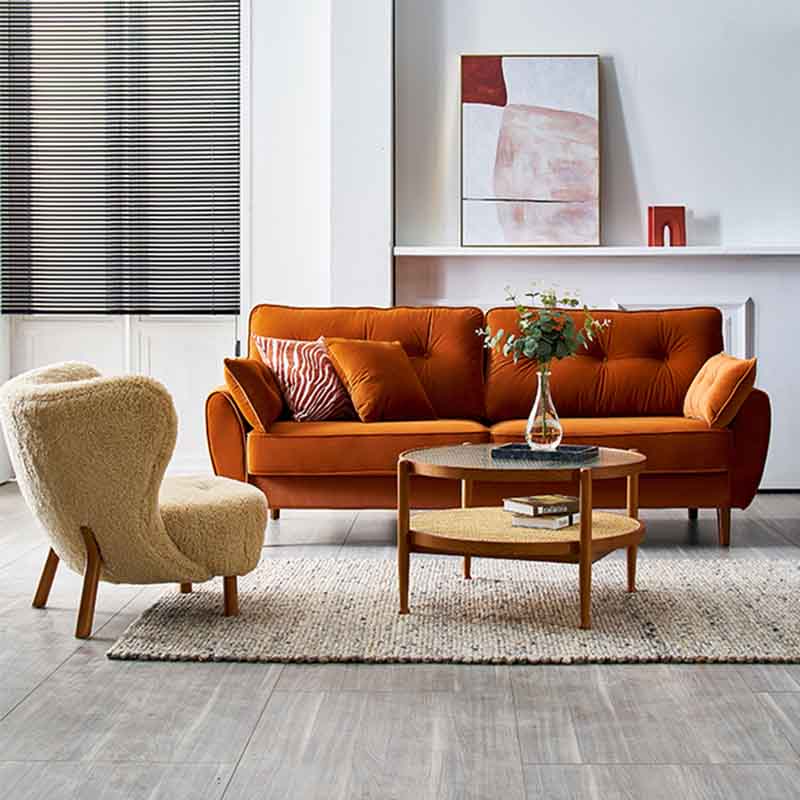 Tuftled Rücken ausgestattetem Arm zeitgenössisches Sofa für Wohnzimmer und Wohnung